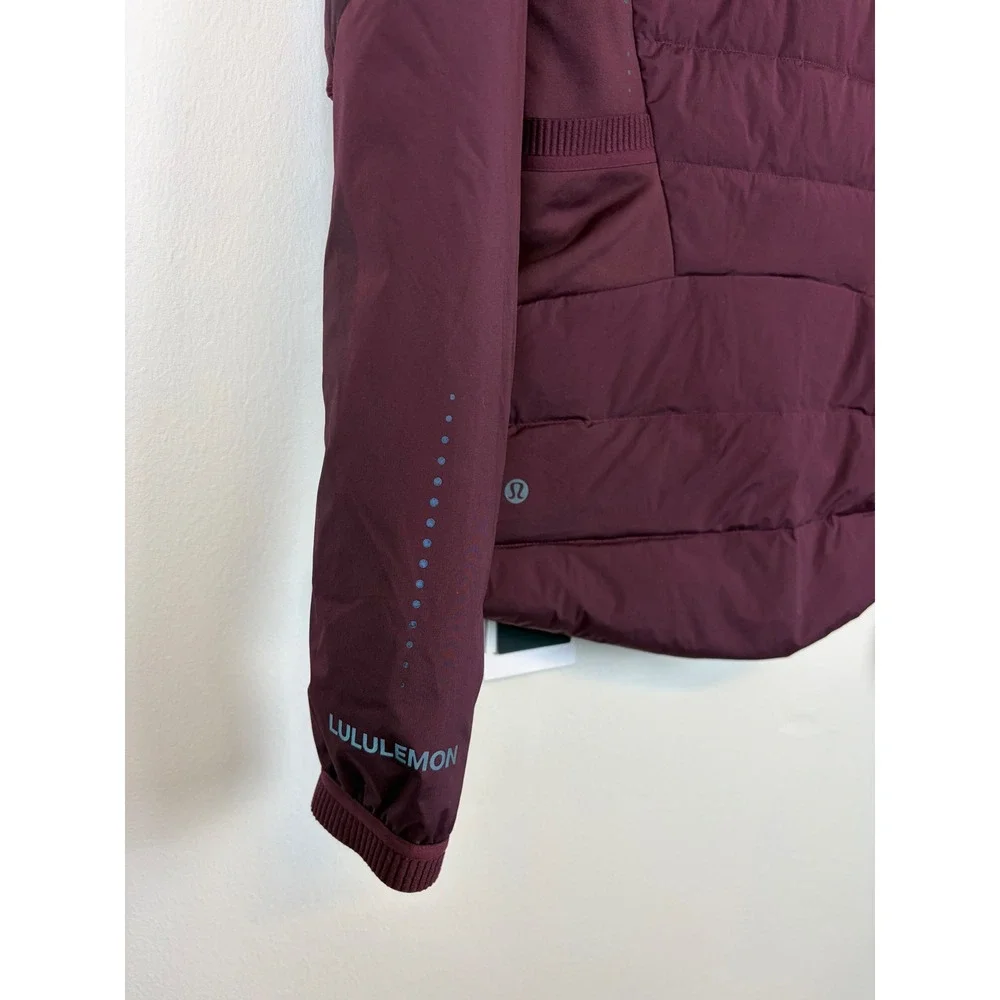 Lululemon Down For It All Jacket 2 Cassis Purple Down‎ Puffer Hooded Primaloft